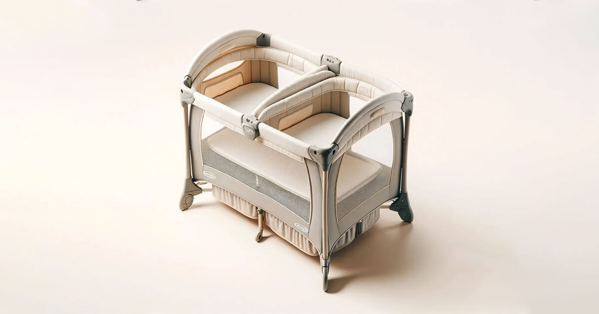 Graco Pack 'n Play Playard with Twins Bassinet