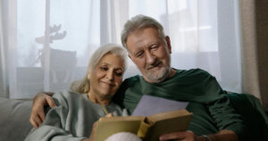 A Couple Reading a Book