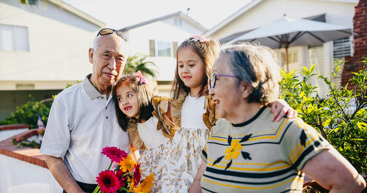 Grandparents with Their Grandchildren