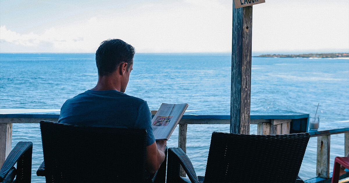 Man Reading a Book