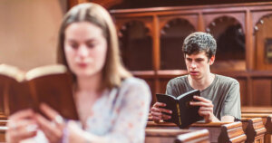 A Man and a Woman Reading the Bible