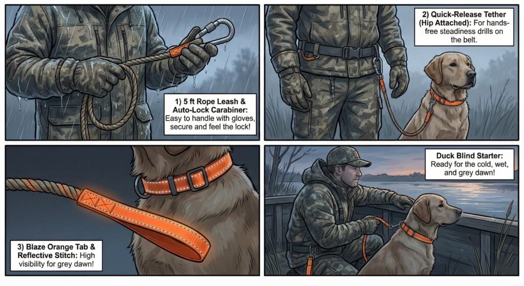 Duck Blind Starter wet cold gloves