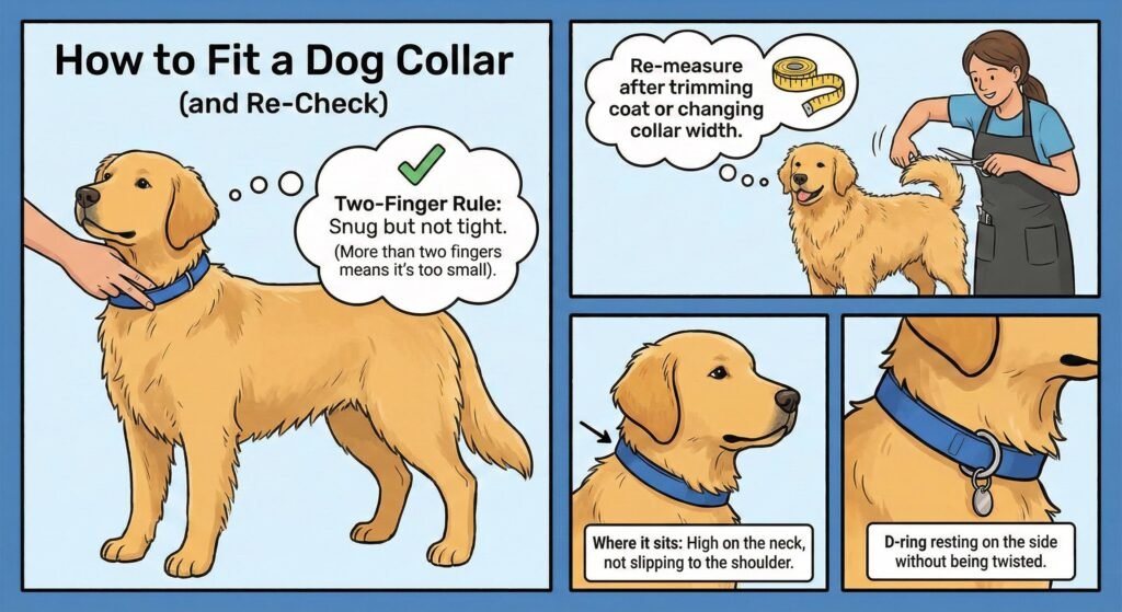How to Fit a Dog Collar (and Re-Check)