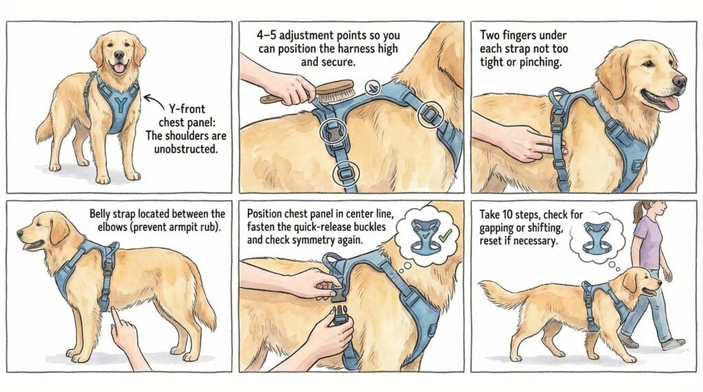 How to Put On a Harness with Quick-Release Straps