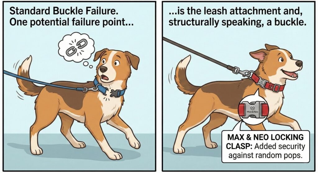 One potential failure point is the leash attachment