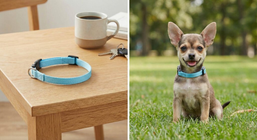 photo of unboxing Coastal Pet Lil Pals Adjustable Collar Extra Narrow for Toy Breeds I just screwed up