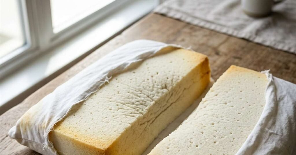 memory foam pillow cross section showing yellowing oxidation 2