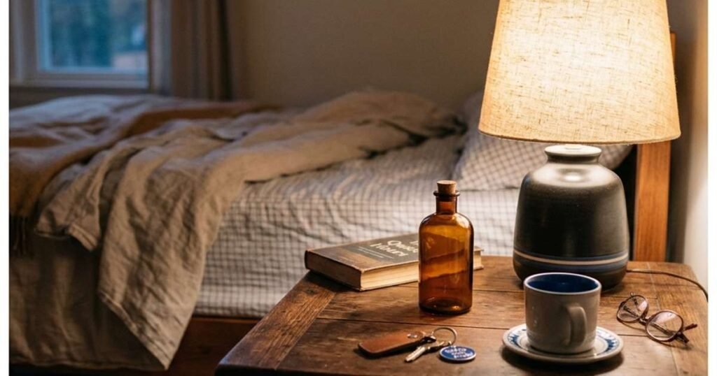 a-small-amber-glass-bottle-resting-on-a-nightstand-next-to-a-dimmed-lamp-showcasing-best-essential-oils-for-sleep
