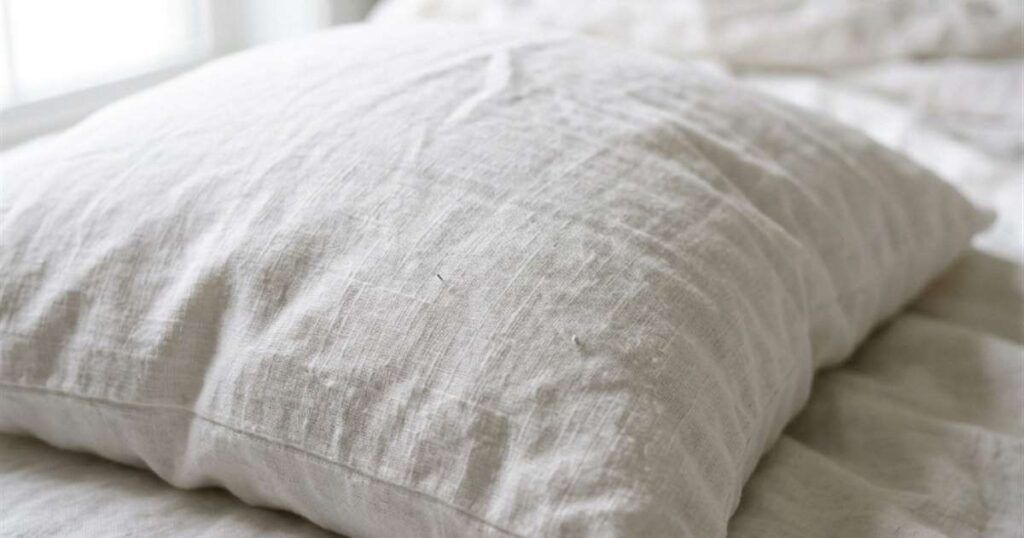 close-up-of-pillow-in-white-linen-pillowcase-showcasing-pillow-size-finder