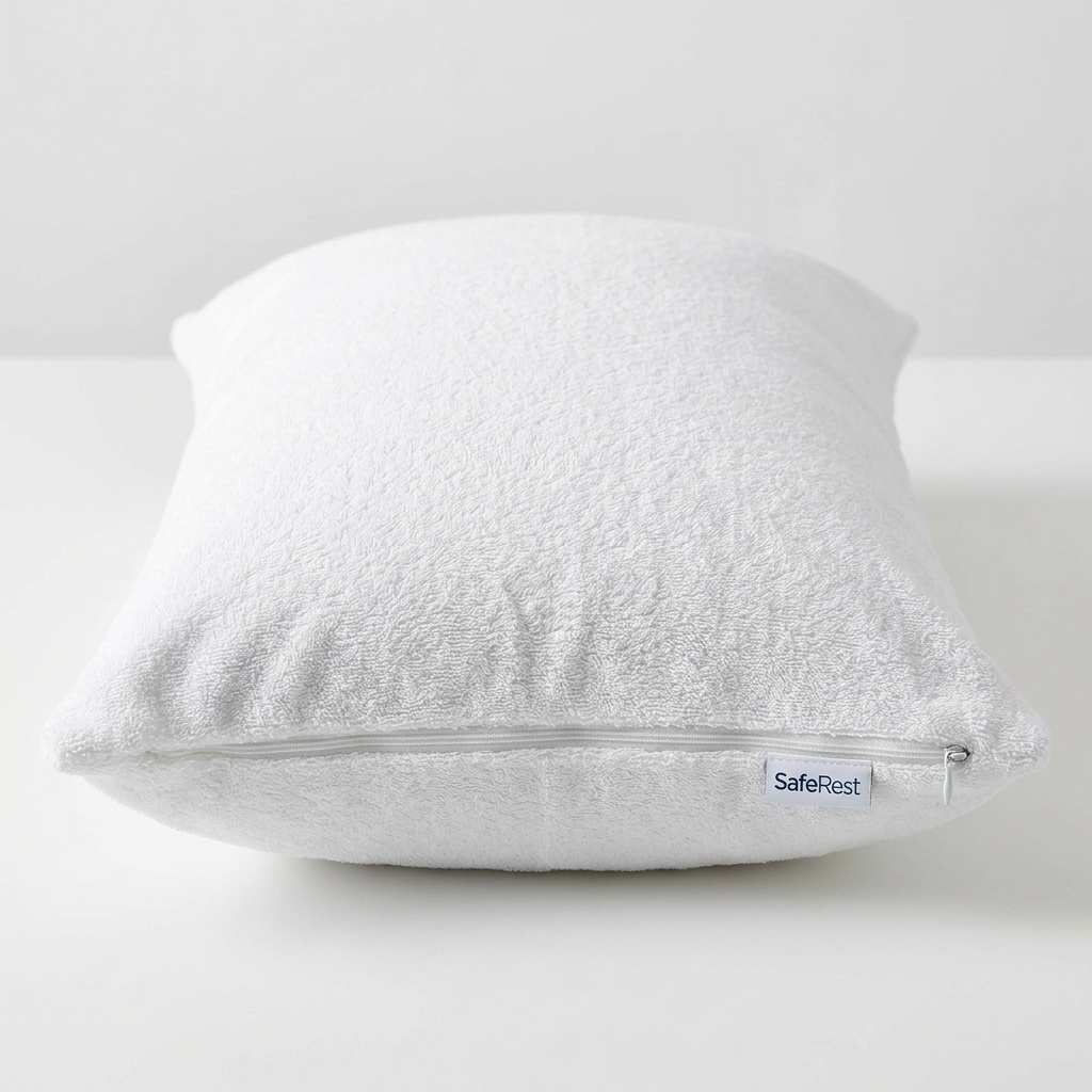 SafeRest Premium Cotton Terry Pillow Protector