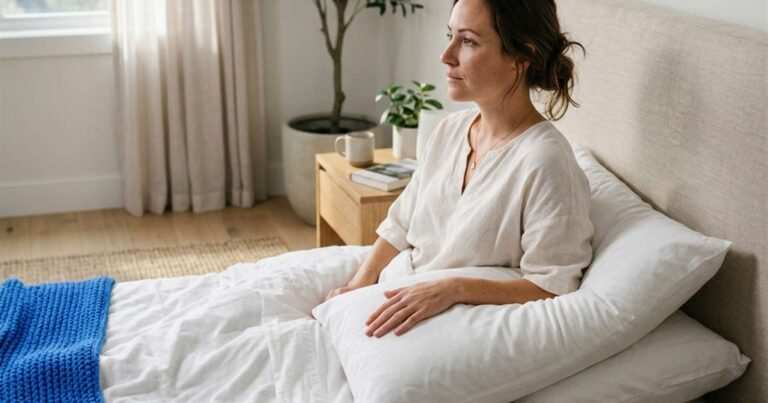 woman-resting-her-hand-on-a-gel-infused-memory-foam-pillow