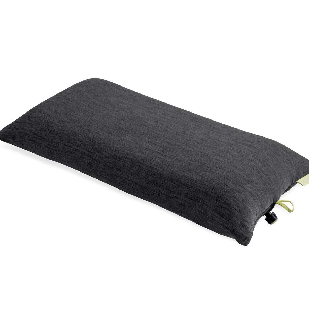 Black NEMO Fillo Elite Wide Pillow shown flat on white.